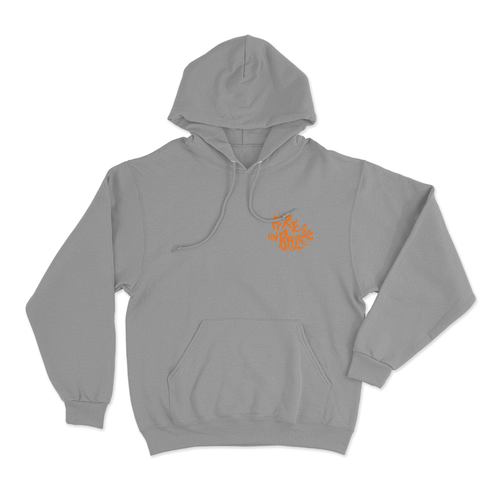 Fire N Battle Unisex Hoodie Grey Fire N Battle Unisex Hoodie Grey