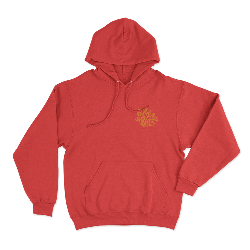 Fire N Battle Unisex Hoodie Red Fire N Battle Unisex Hoodie Red
