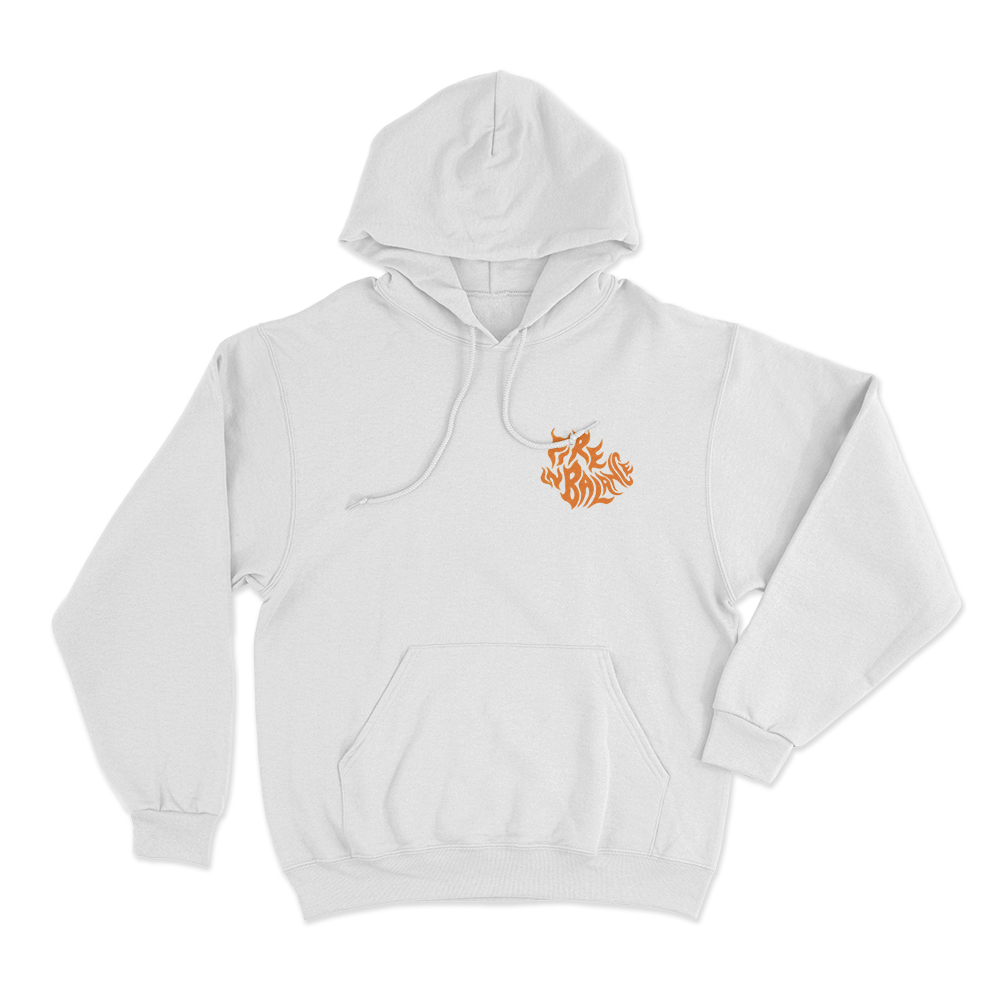 Fire N Battle Unisex Hoodie White Fire N Battle Unisex Hoodie White