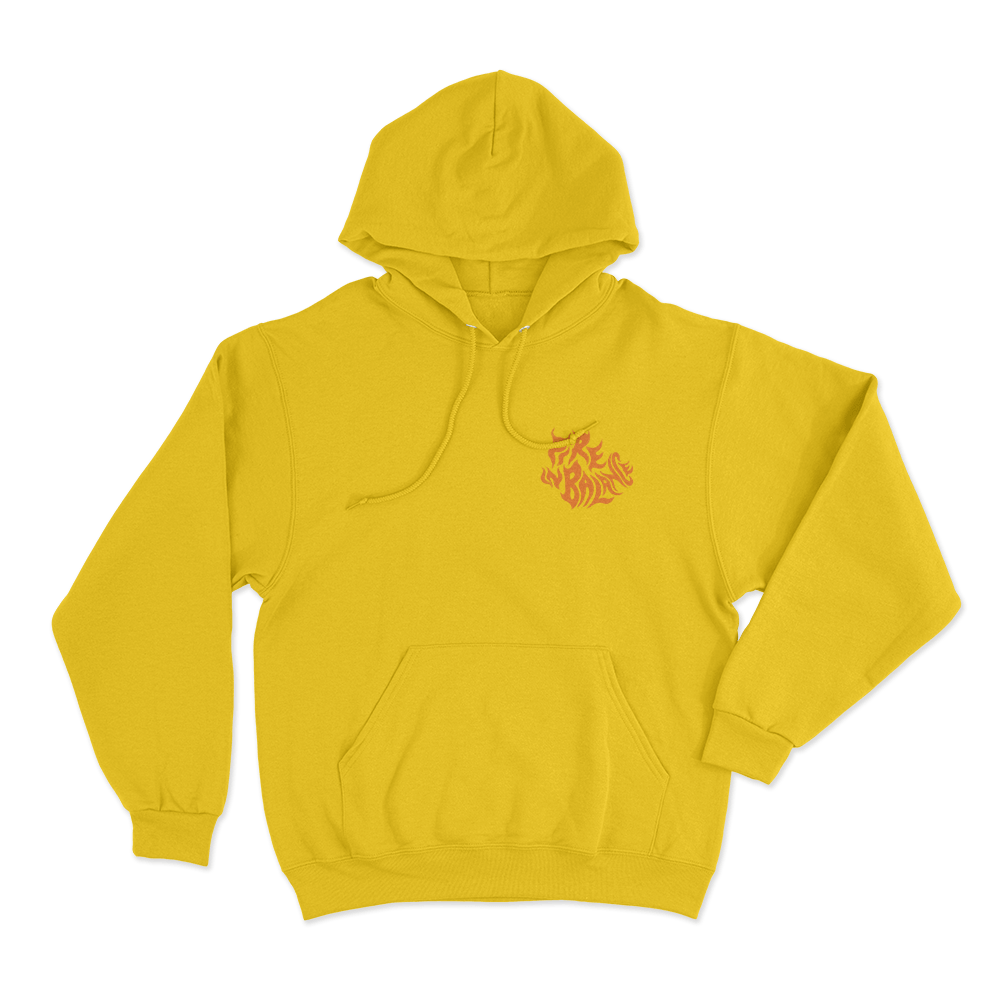 Fire N Battle Unisex Hoodie Yellow Fire N Battle Unisex Hoodie Yellow