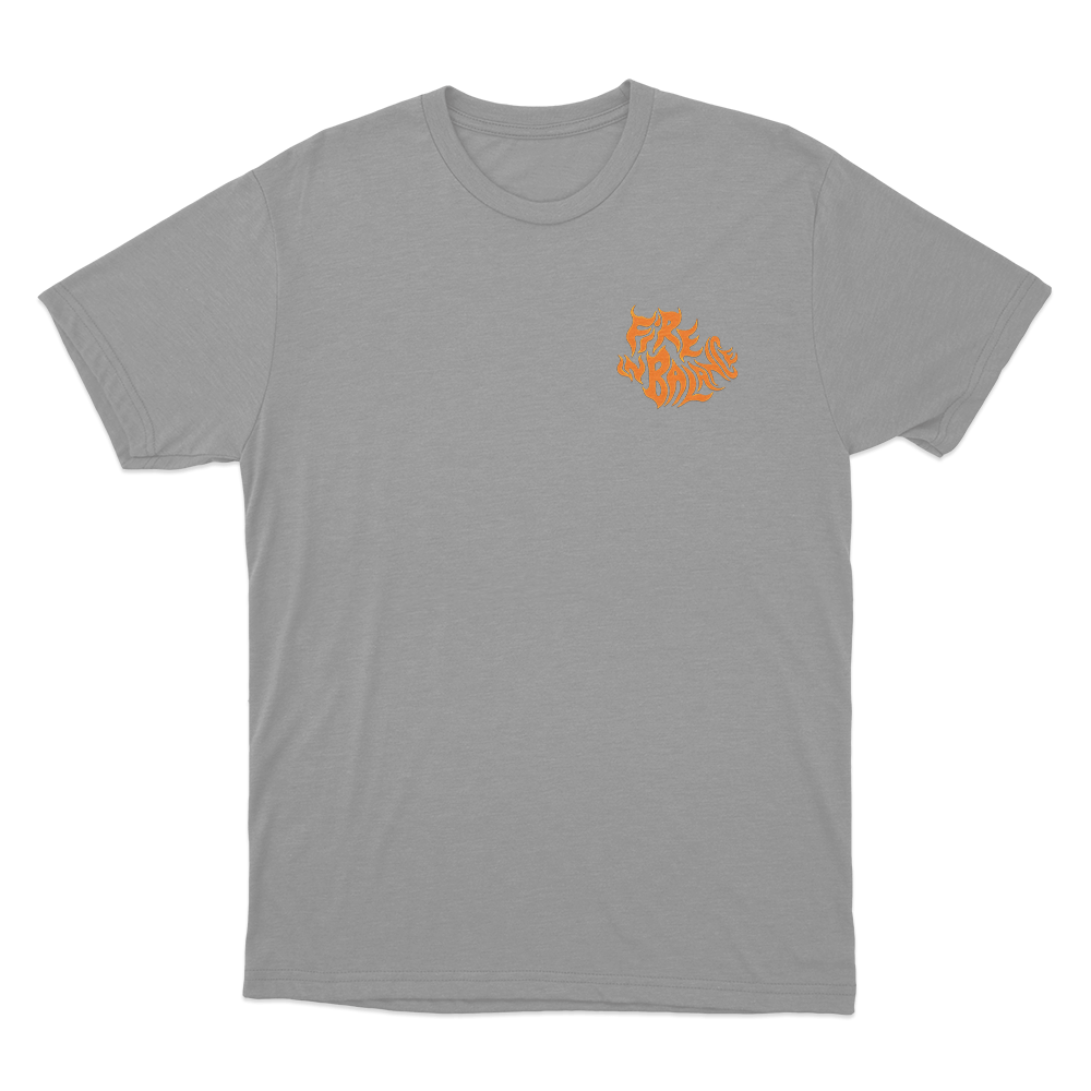 Fire N Battle Unisex T Shirt Grey Fire N Battle Unisex T Shirt Grey