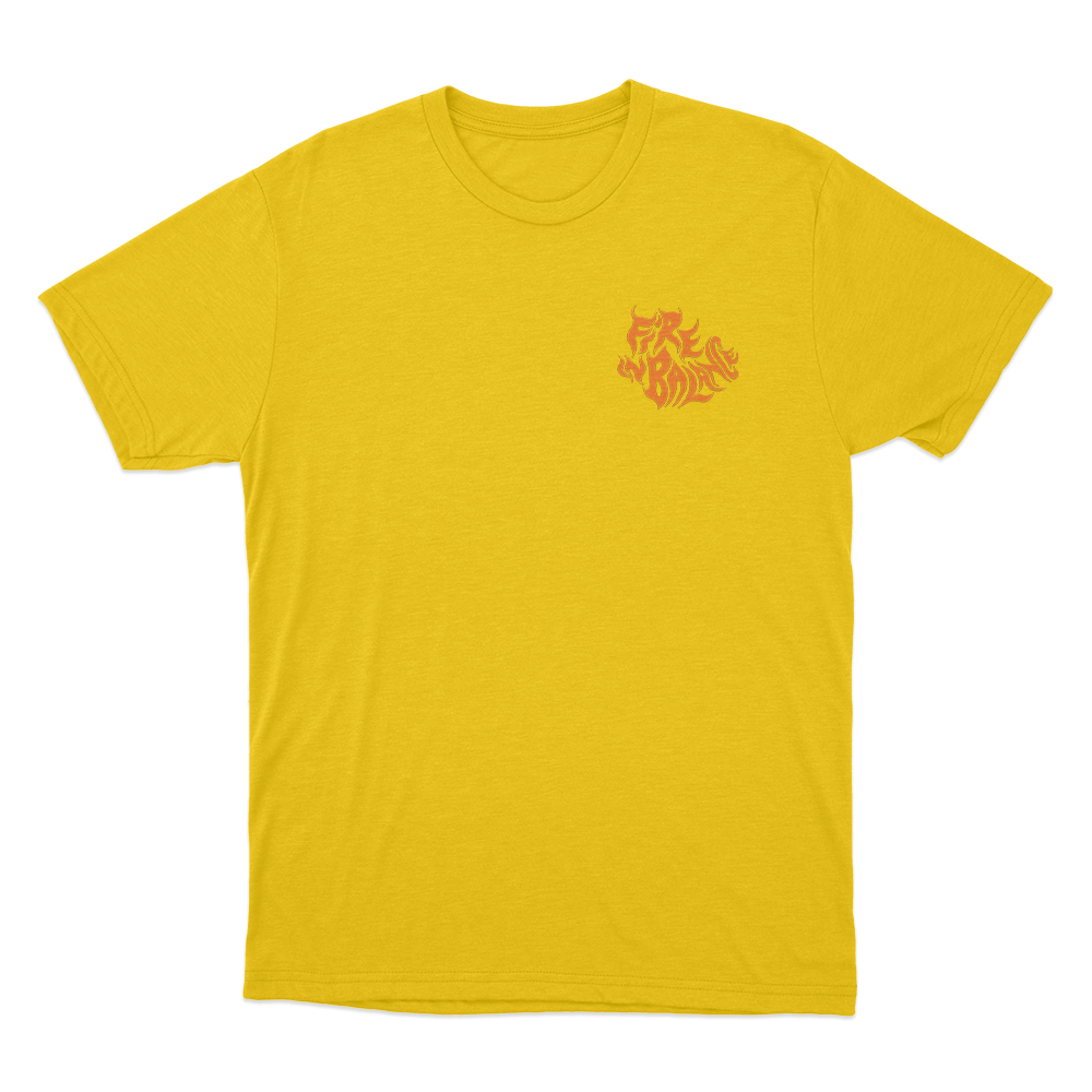 Fire N Battle Unisex T Shirt Yellow Fire N Battle Unisex T Shirt Yellow