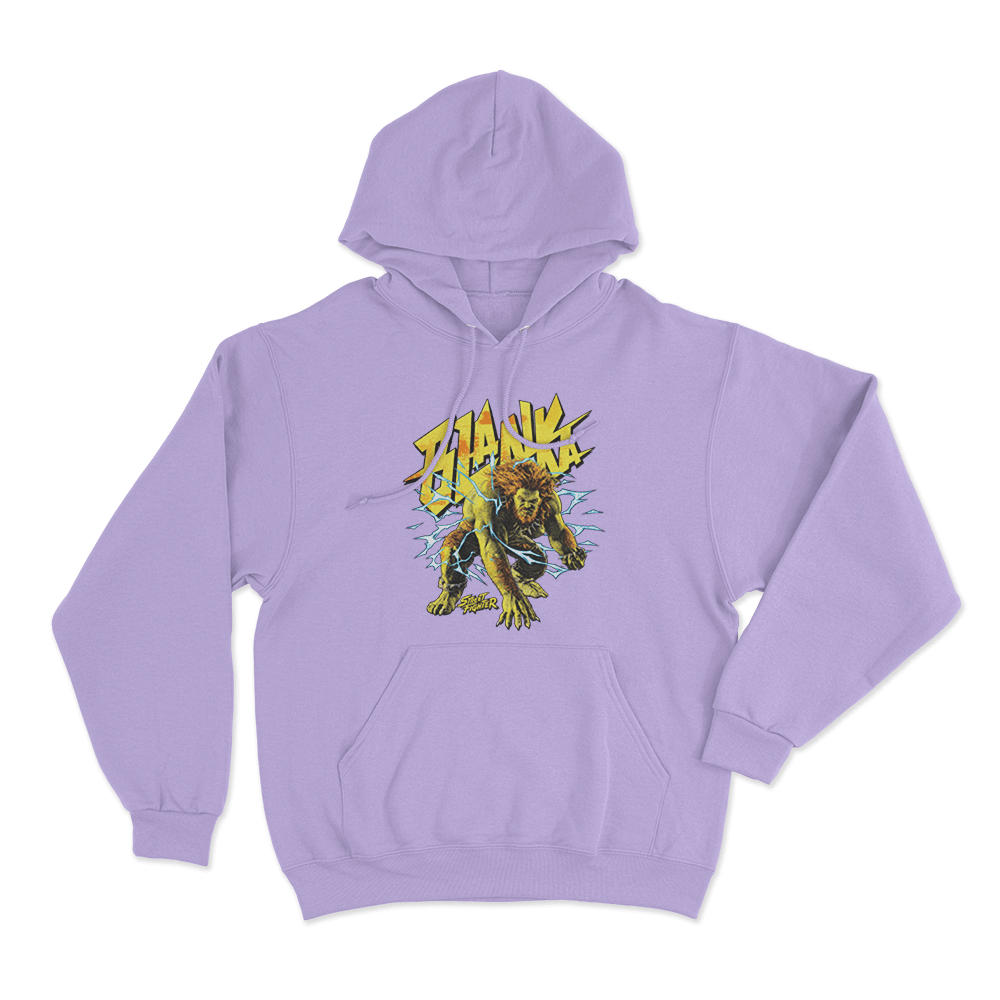 Street Fighter Blanka Unisex Hoodie Purple Street Fighter Blanka Unisex Hoodie Purple