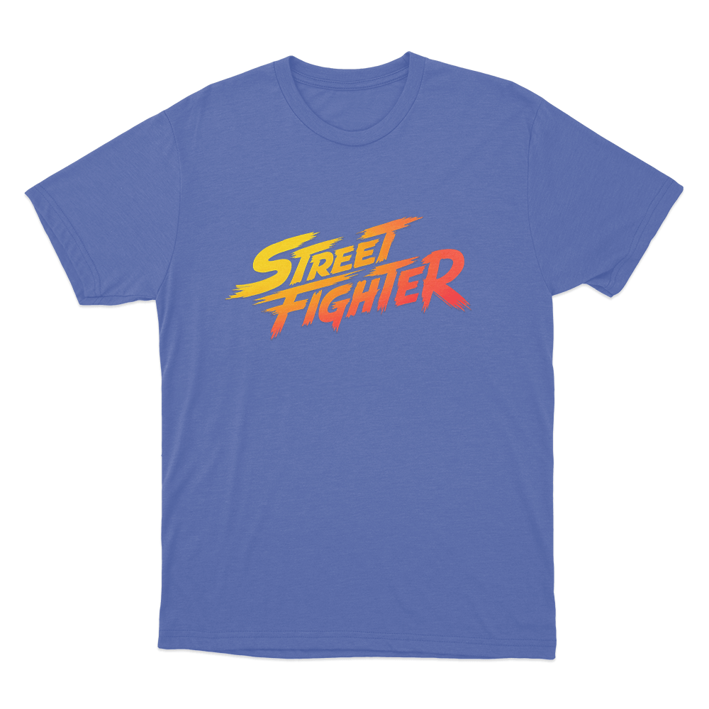 Street Fighter Logo Unisex T Shirt Blue Street Fighter Logo Unisex T Shirt Blue