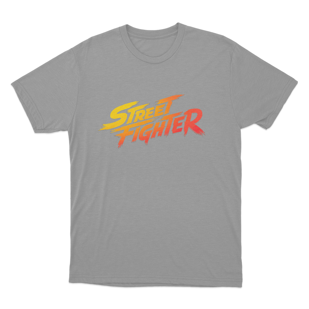 Street Fighter Logo Unisex T Shirt Grey Street Fighter Logo Unisex T Shirt Grey