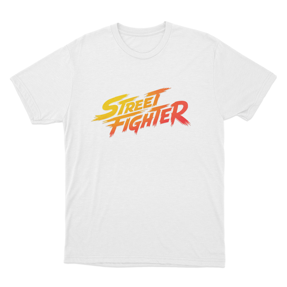 Street Fighter Logo Unisex T Shirt White Street Fighter Logo Unisex T Shirt White