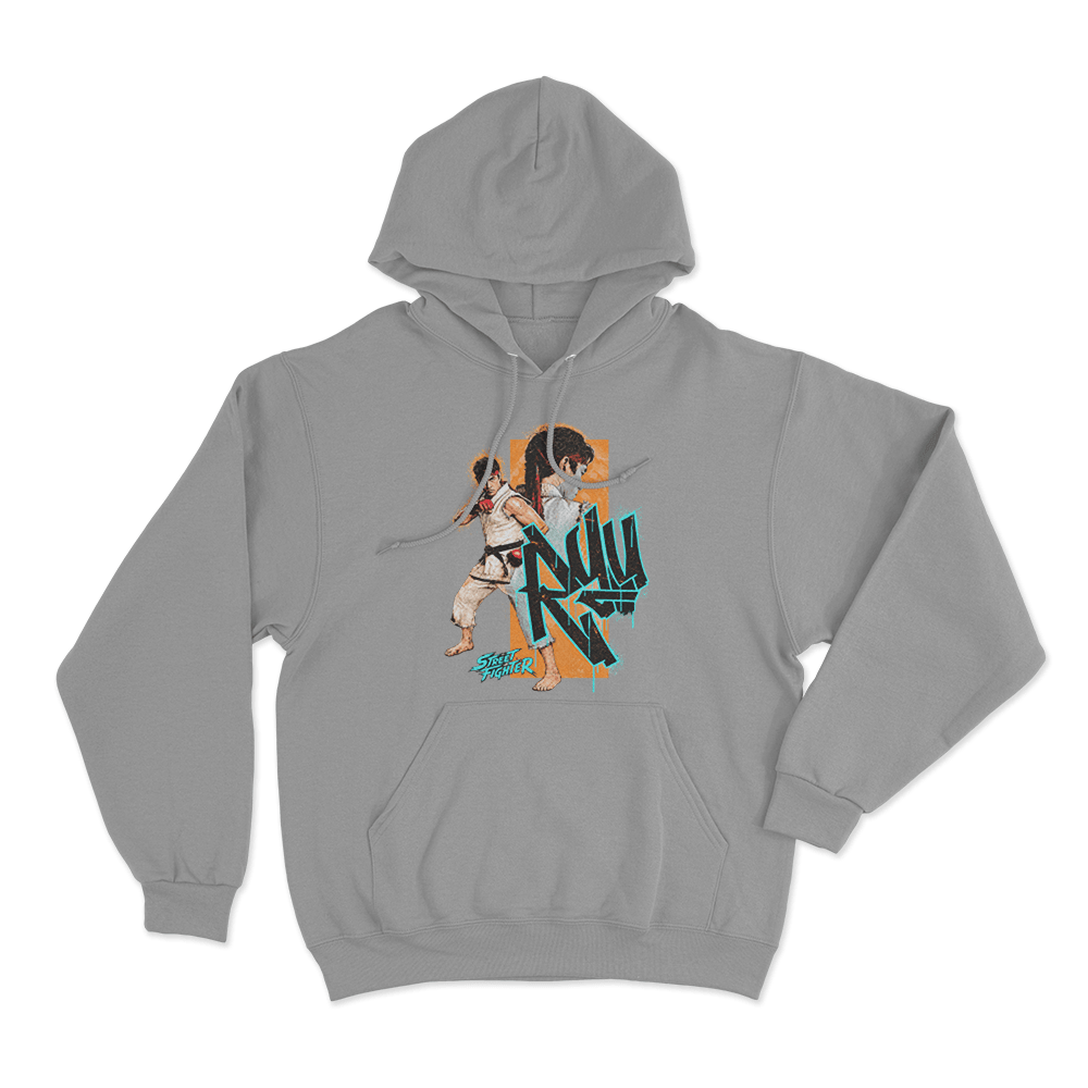 Street Fighter Ryu Unisex Hoodie Grey Street Fighter Ryu Unisex Hoodie Grey