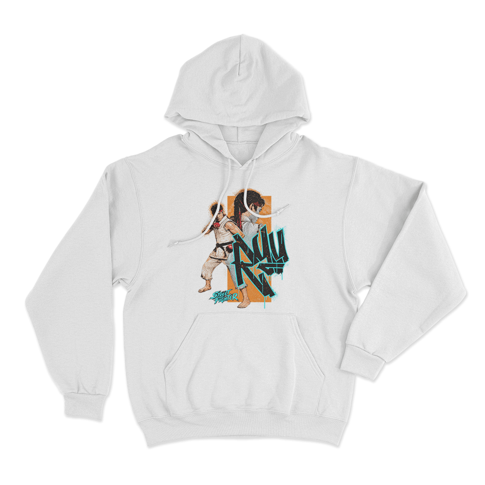 Street Fighter Ryu Unisex Hoodie White Street Fighter Ryu Unisex Hoodie White