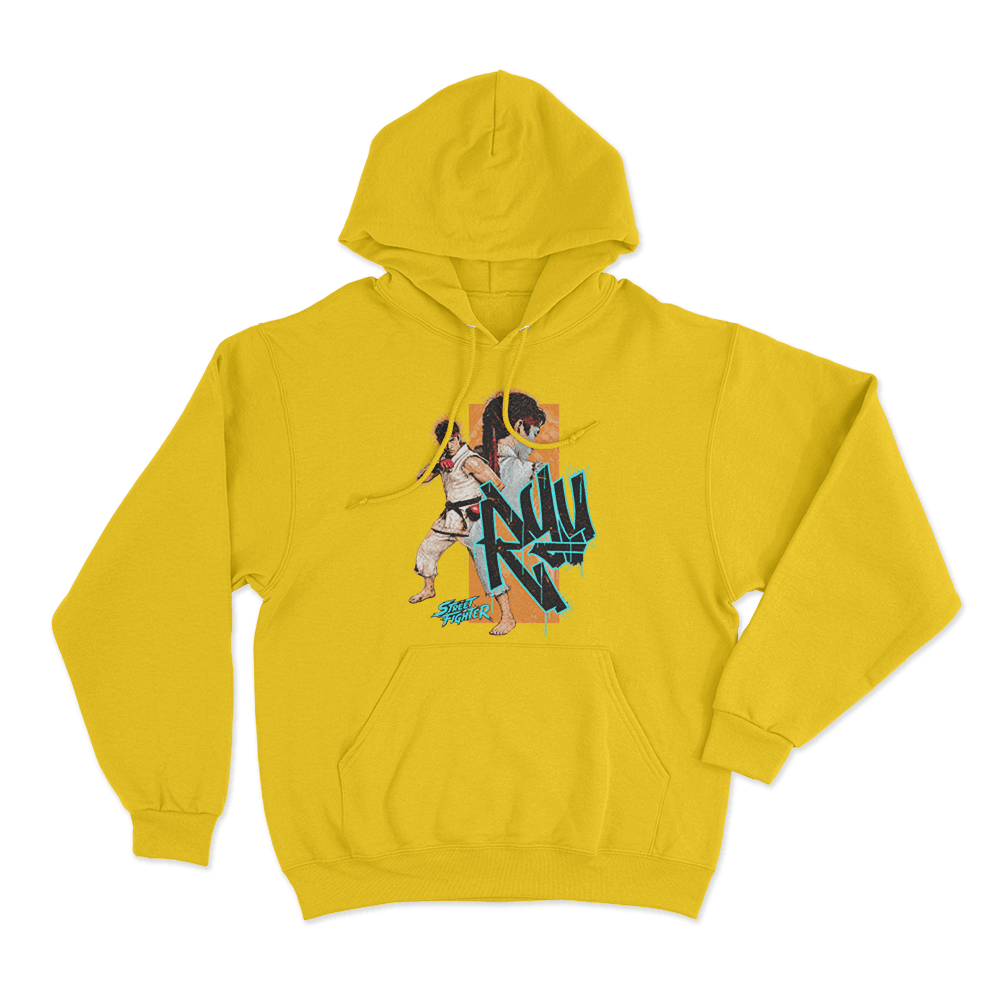 Street Fighter Ryu Unisex Hoodie Yellow Street Fighter Ryu Unisex Hoodie Yellow